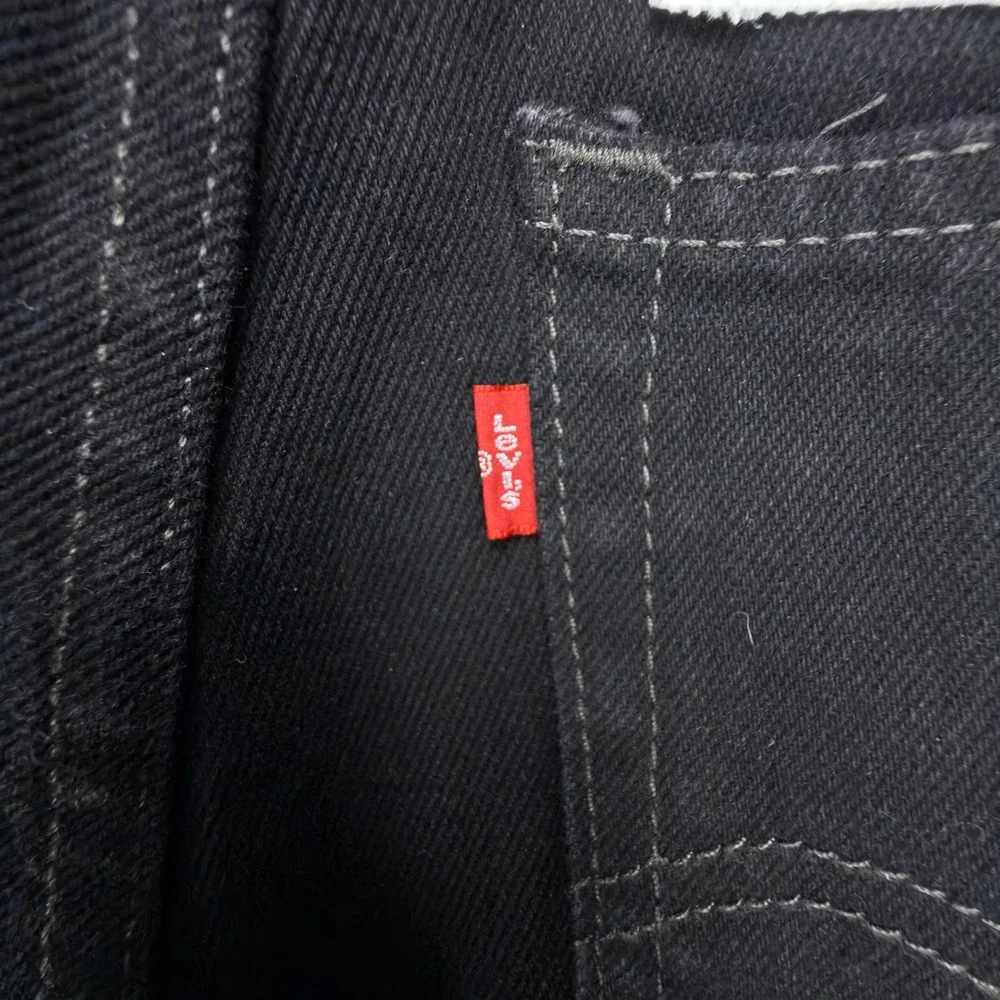 Levis 505 Regular Fit Straight Leg Jeans Mens 32x34 Black NWT NOS Vintage